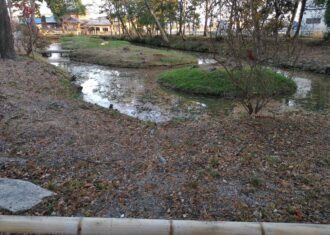 三重県伊奈冨神社のちょっと変わった庭園　七島池